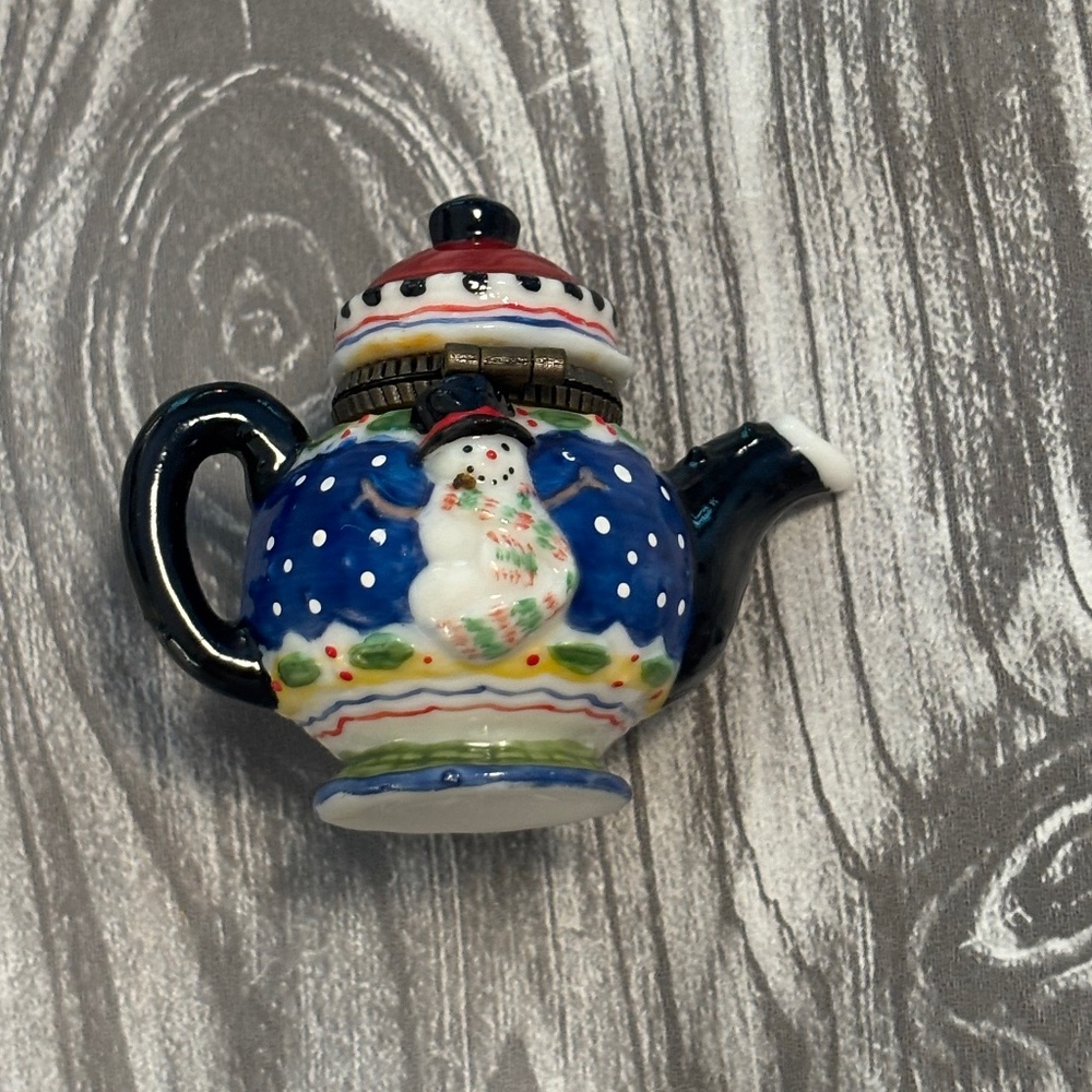 Set of Four Mary Englebreit Teapot Trinket Boxes - Picture 4 of 9